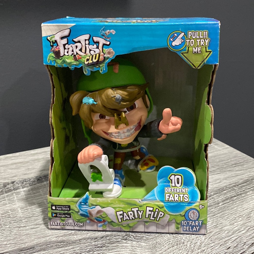 NEW: Fartist Club Farty Flip - Collectable Figure with Sound